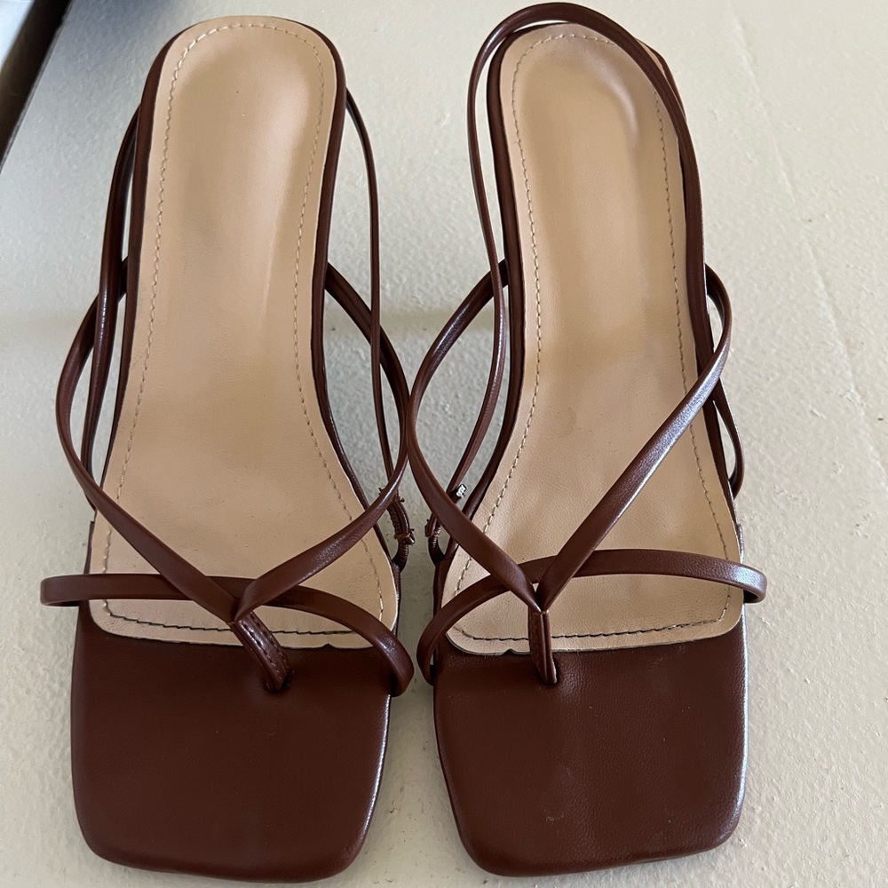 Stiletto Heeled Thong Sandal